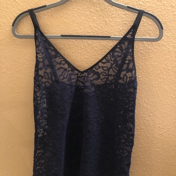 Aritzia Babaton Halsmann blouse dark blue S - Picture 5 of 5